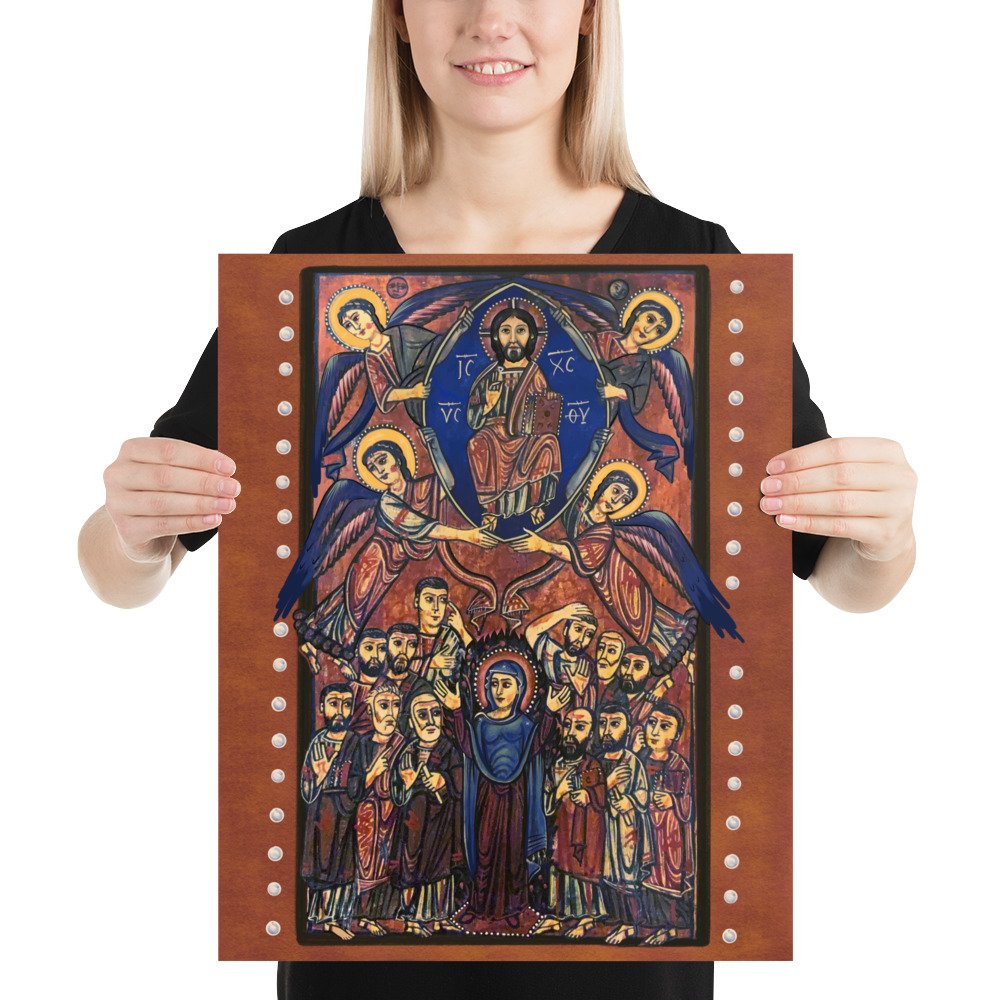 Digitally remastered 9th/10th century Sinai Icon