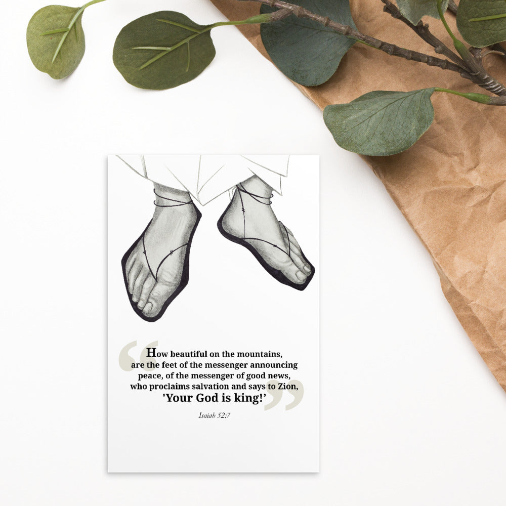 The Feet of the Messenger (with quote)